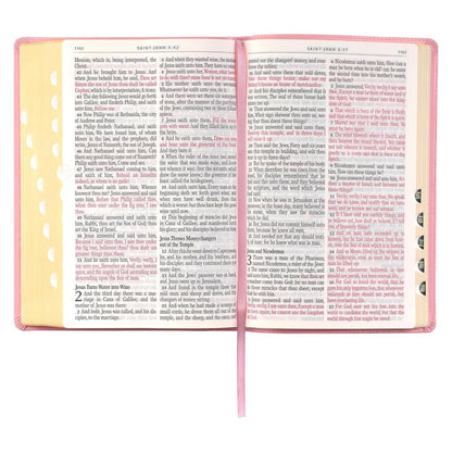 KJV Bible Giant Print Full Size Pink Christian Art Gifts Inc