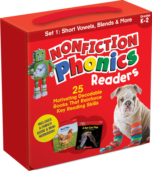 Nonfiction Phonics Readers Set 1: Short Vowels, Blends & More (Single-Copy Set) Scholastic Teaching Resources
